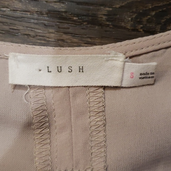 Lush color block tan, teal and black dress - Picture 3 of 5